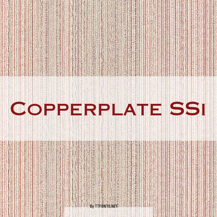 Copperplate SSi example